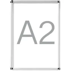 kaiserkraft Display-Klapprahmen, Aluminium, VE 2 Stk, für DIN A2