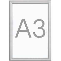 kaiserkraft B1-Klapprahmen, Aluminiumprofil, VE 2 Stk, für DIN A3