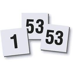 Ziffernmagnet-Set, 10 x 10 mm, VE 2 Stk, Ziffern 1 - 53 magnetoplan