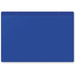 kaiserkraft Dokumententaschen, selbstklebend, DIN A4 quer, VE 10 Stk, blau