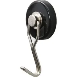 kaiserkraft Karussell-Hakenmagnete, Ø 35 mm, VE 20 Stk, schwarz