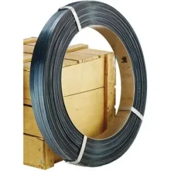 Stahlband, für Bandabroller, Packenwicklung, gewachst und gebläut, Bandbreite 13 mm ratioform