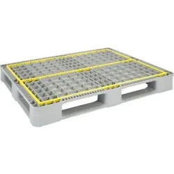 Hygiene-Palette, 5 Kufen und 5 Stahlverstärkungen, LxB 1200 x 1000 mm, ab 10 Stk ratioform