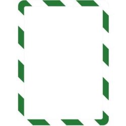 Präsentationssichthülle DIN A4, mit magnetischem Verschluss, selbstklebend, grün / weiß, VE 2 Stk Tarifold