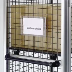 kaiserkraft Dokumententaschen mit Drahtbügel, mit Regenschutzklappe, für Format DIN A5, VE 100 Stk