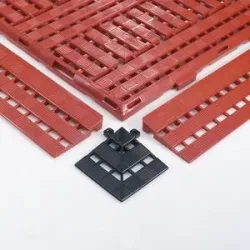 Eckelement, LxB 112 x 112 mm, VE 4 Stück, schwarz COBA