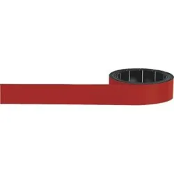 magnetoflex®-Band, Breite 15 mm, VE 10 Rollen, rot magnetoplan