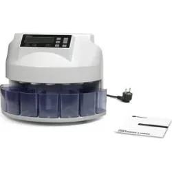 Münzzähler und -sortierer, 1250, für EUR-Münzen Safescan