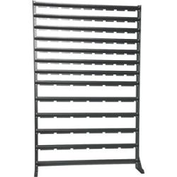 kaiserkraft Kleinteileregal, Breite 1020 mm, ohne Sichtlagerkästen, HxT 1580 x 235 mm