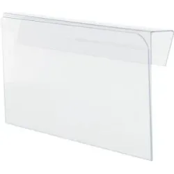 kaiserkraft Hartkunststofftaschen, VE 100 Stk, zur Kennzeichnung von Kunststoffbehältern, BxH 210 x 85 mm
