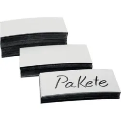 Magnetetiketten, weiß, VE 200 Stk, Breite 50 mm magnetoplan