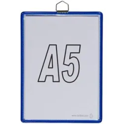Hänge-Klarsichttasche, für Format DIN A5, blau, VE 10 Stk Tarifold