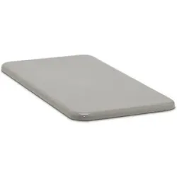 Flachdeckel für Rechteckbehälter, 200 l flach, grau
