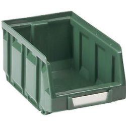 kaiserkraft Sichtlagerkasten aus Polyethylen, LxBxH 165 x 105 x 82 mm, grün, VE 48 Stk