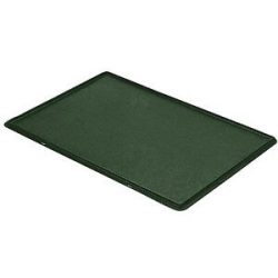 kaiserkraft Auflagedeckel für Stapelbehälter, VE 4 Stück, LxB 600 x 400 mm, grün