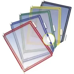 Klarsichttafel, VE 10 Stk, für DIN A5, farblich sortiert Tarifold