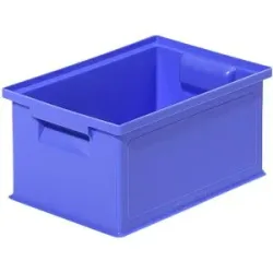 kaiserkraft Stapeltransportkasten, LxBxH 310 x 210 x 145 mm, Farbe Blau, VE 20 Stk