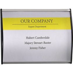 kaiserkraft Aluminium-Türschild, im Hoch- oder Querformat, VE 10 Stk, BxH 148 x 105 mm