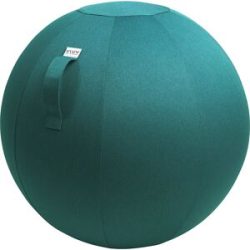 LEIV Sitzball, Stoffbezug in Canvas-Optik, 700 - 750 mm, petrol VLUV