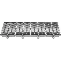 Kunststoff-Bodenfliese Yoga Easy Event, Belastbarkeit 220 t/m², LxB 300 x 75 mm, grau, Expansionsleisten, VE 5 Stk Miltex