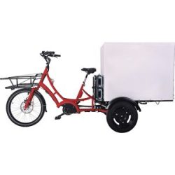 kaiserkraft Lastenfahrrad VS3E eDrive Berlin, hydraulische Magura-Bremsen, rot