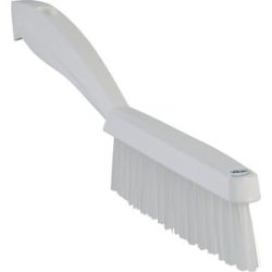 Handbürste kurzer Stiel, extrahart, schmal, VE 10 Stk, weiß Vikan