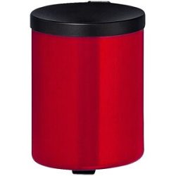 kaiserkraft Wandascher, flammverlöschend, 6 l, Stahl, rot