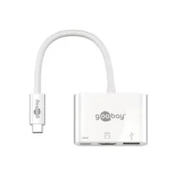 Goobay USB 3.2 Gen 1 Multiport-Hub, USB-C Stecker > USB-A + USB-C + HDMI Buchse, USB-Hub