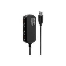 Lindy USB 2.0 Aktivverlängerungshub Pro 2.0 12m, USB-Hub