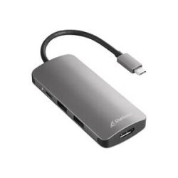 Sharkoon USB 3.0 Type C Multiport Adapter, Dockingstation
