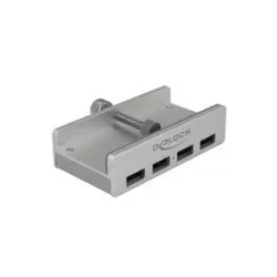 Delock Externer USB 3.0 4 Port Hub mit Feststellschraube, USB-Hub