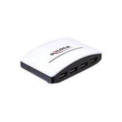Delock 61762 USB-Hub 4 Port USB-A USB 3.0 5 GBit/s Schwarz, Weiß 61762