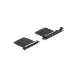 Delock Riser Karte PCI E 4.0 x16>x16 Slot 90° mit Kabel 30cm, Riser Card
