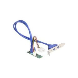 Delock Konverter M.2 Key B+M Stecker > 2 x USB 5 Gbps Typ-A, Schnittstellenerweiterung