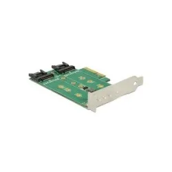 Delock PCI Express Karte > 3 x M.2 Slot, Controller