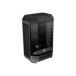 Thermaltake The Tower 300 Micro-Tower Gaming-Gehäuse Schwarz 2 vorinstallierte Lüfter, Seitenfenster