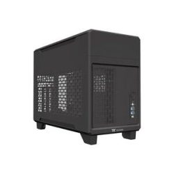 Thermaltake TR100 Black Mini-Tower Gaming-Gehäuse Schwarz Seitenfenster