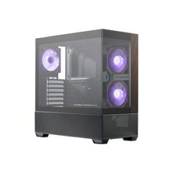 Cooler Master Elite 690 Midi-Tower PC-Gehäuse Schwarz 3 Vorinstallierte LED Lüfter, Seitenfenster