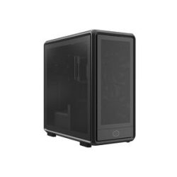 Cooler Master MasterFrame 600 Mesh Bl Midi-Tower PC-Gehäuse Schwarz 3 Vorinstallierte LED Lüfter, Seitenfenster,