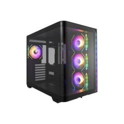 FSP Fortron POC0000254 Midi-Tower Gaming-Gehäuse Schwarz Seitenfenster