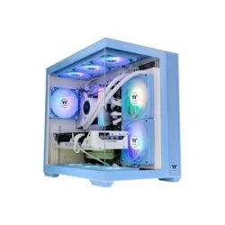 Thermaltake View 380 TG ARGB Hydrangea Blue Midi-Tower PC-Gehäuse Blau
