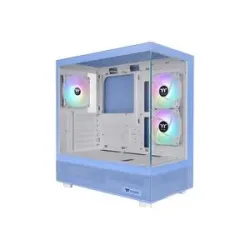 Thermaltake View 270 Plus TG ARGB Hydrangea Blue Midi-Tower Gaming-Gehäuse Blau 3 Vorinstallierte LED Lüfter, Für AIO