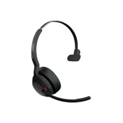 Jabra Evolve2 55 MS On Ear Headset Bluetooth® Mono Schwarz Noise Cancelling, Mikrofon-Rauschunterdrückung Headset, Mono