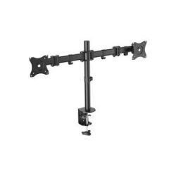 Digitus Monitor-Tischhalterung DA-90349 2 Display(s) 38,1 cm (15) - 68,6 cm (27) Schwarz Drehbar, Höhenverstellbar,