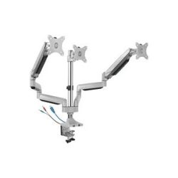 IB-MS505-TI, Monitorständer mit Tischhalterung für drei Monitore bis zu 32?? (81 cm) und USB/Audio Unterstützung