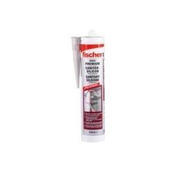 Fischer Sanitärsilicon DSSA SAG 310ml sanitärgrau, Dichtmasse