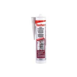 Fischer Sanitärsilicon DSSA SG 310ml silbergrau, Dichtmasse