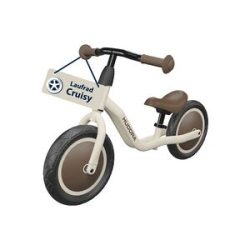 HUDORA 10920 - Laufrad Cruisy 10 mocha, für Kinder von 73-100 cm, Sitzhöhe: 24-31,5 cm