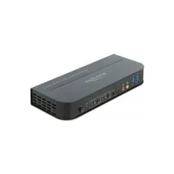 DeLock - 11481 Tastatur/Video/Maus (KVM)-Switch Schwarz