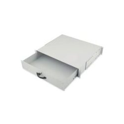 Digitus DN-19 KEY-2U 19 Zoll Einschub 2 HE Ausziehbar, Geschlossen Grau